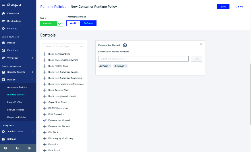 Aqua Security platform