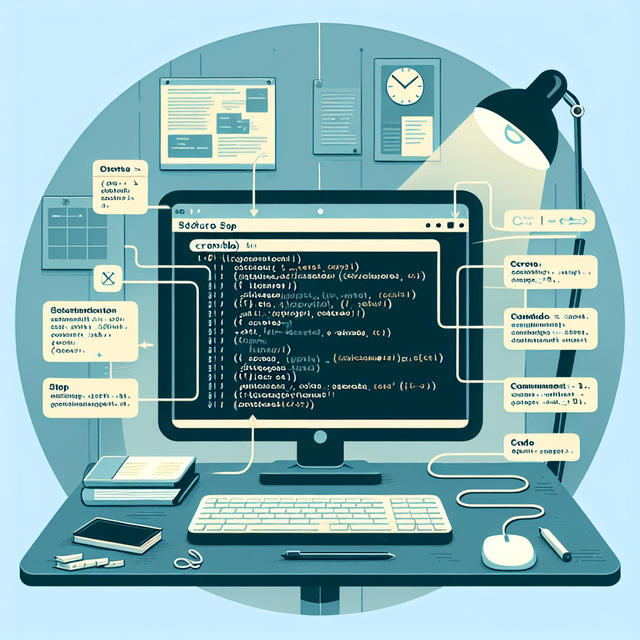Illustration of editing crontab and setting up scheduled tasks in Linux