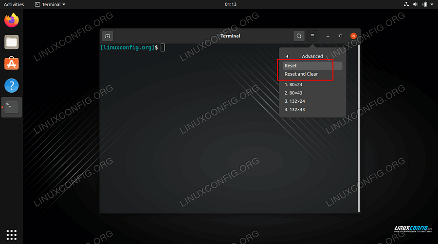 Linux terminal screen with reboot command usage