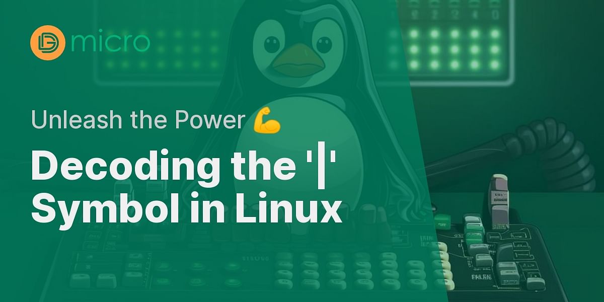 What does the '' symbol signify in Linux commands?
